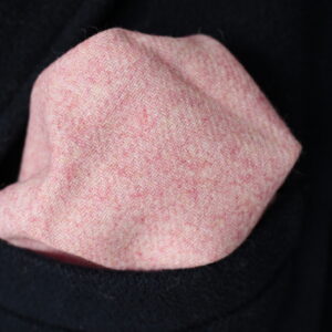 Pochette de costume rose marbré - Neuve sous emballage