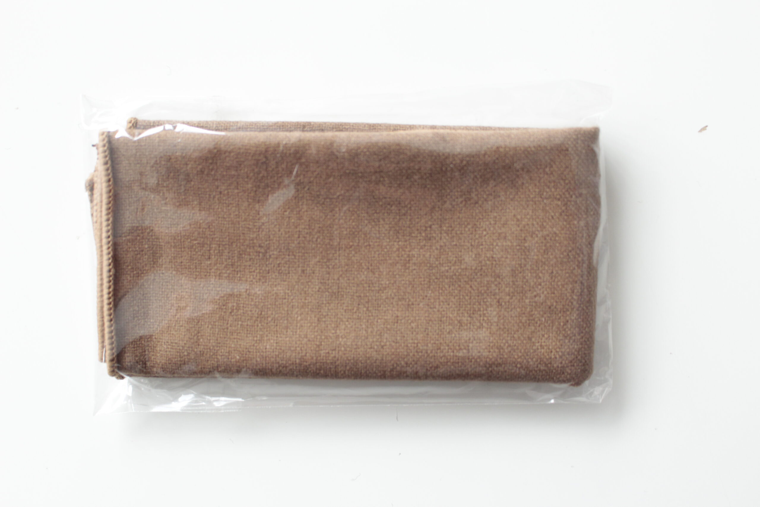 Pochette de costume en laine marron / camel – Image 3